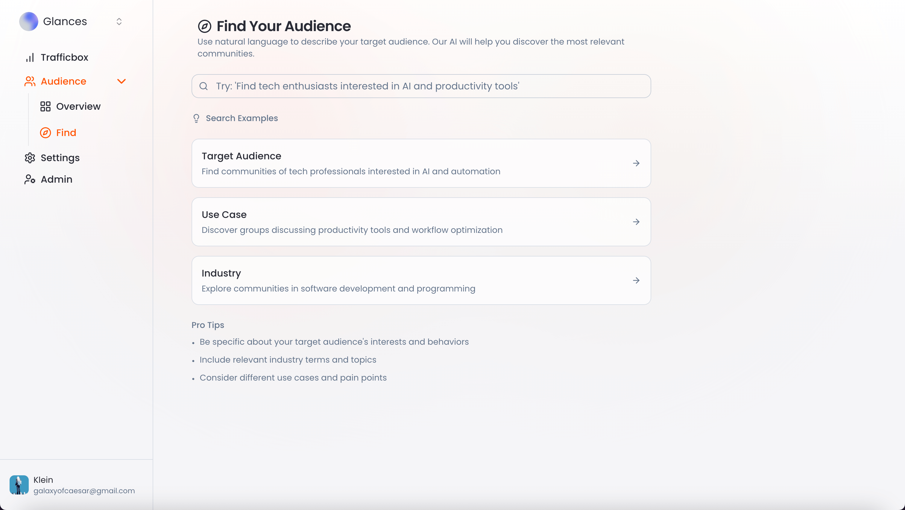 Audience Intelligence Dashboard
